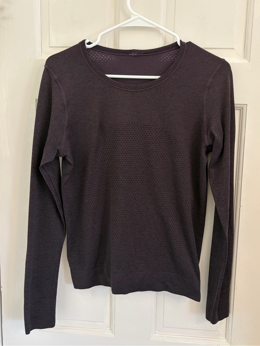 Lululemon Breeze By Long Sleeve Running Top Pelt (dark purple) size 6